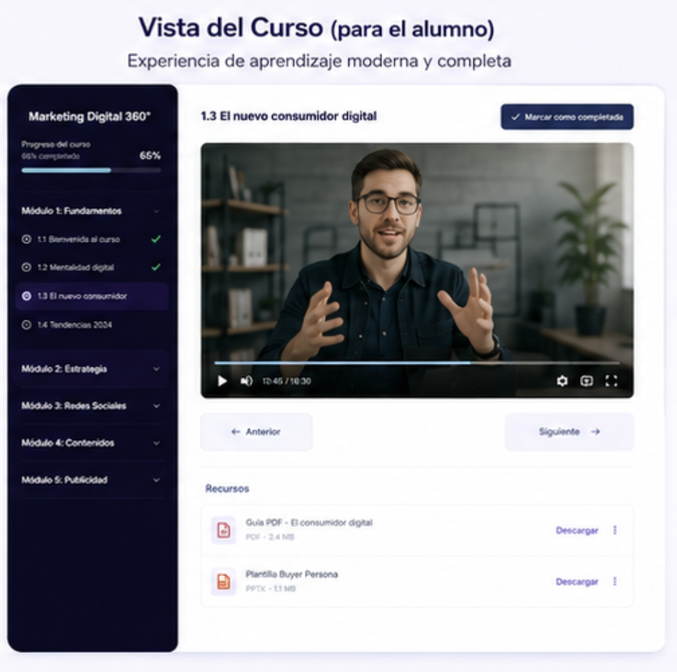 Vista del alumno